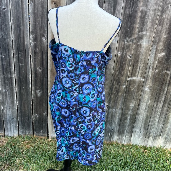 Blue Patterned Lauren Conrad Dress - Picture 5 of 7